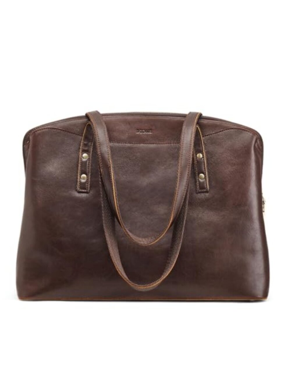 Top Grain Leather Tote Bag Large Capacity Shoulder Handbag Laptop Sleeve